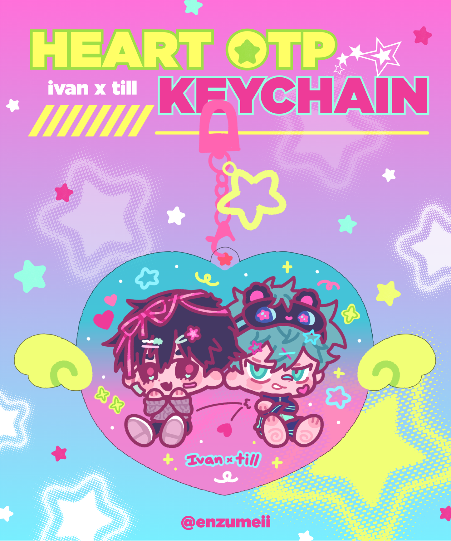 OTP Heart Keychain