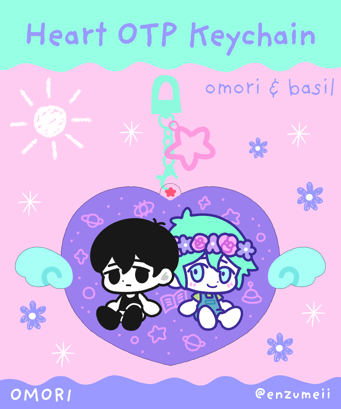 OTP Heart Keychain