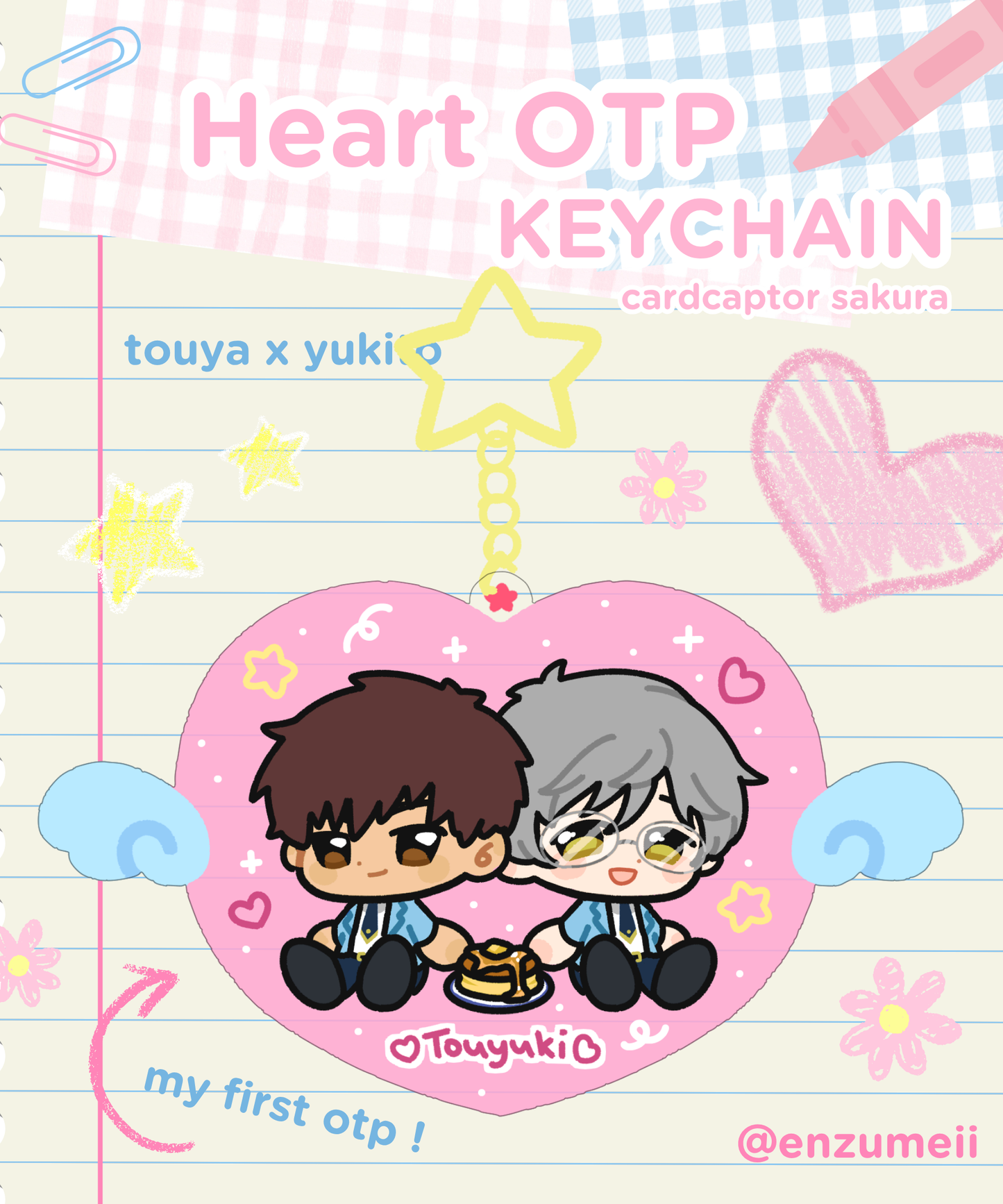 OTP Heart Keychain