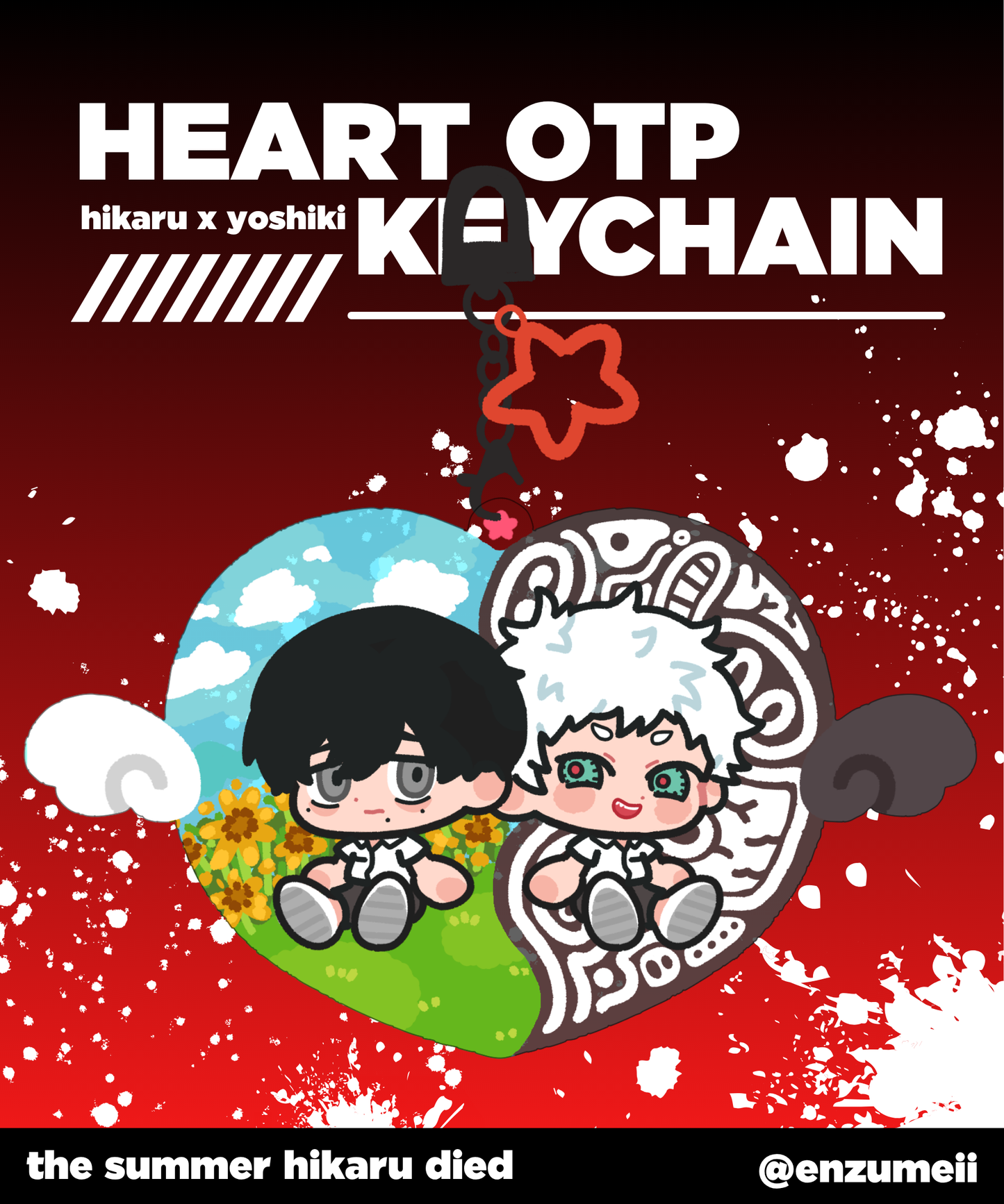OTP Heart Keychain