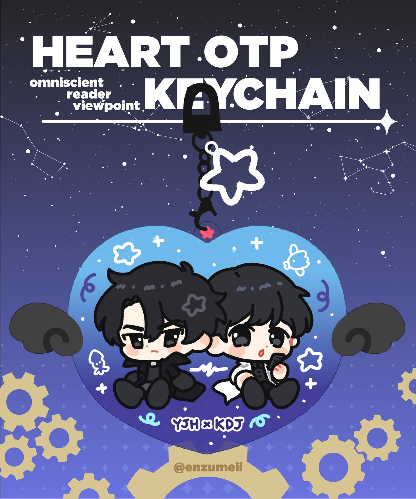 OTP Heart Keychain