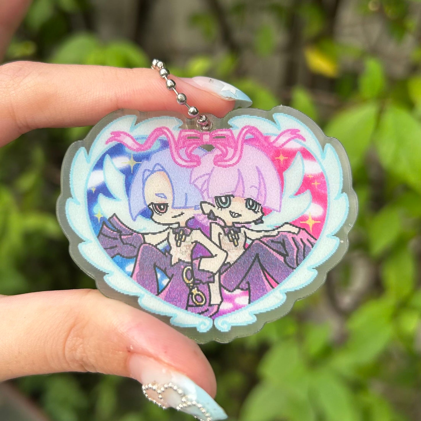 PTAS Lenticular heart keychain