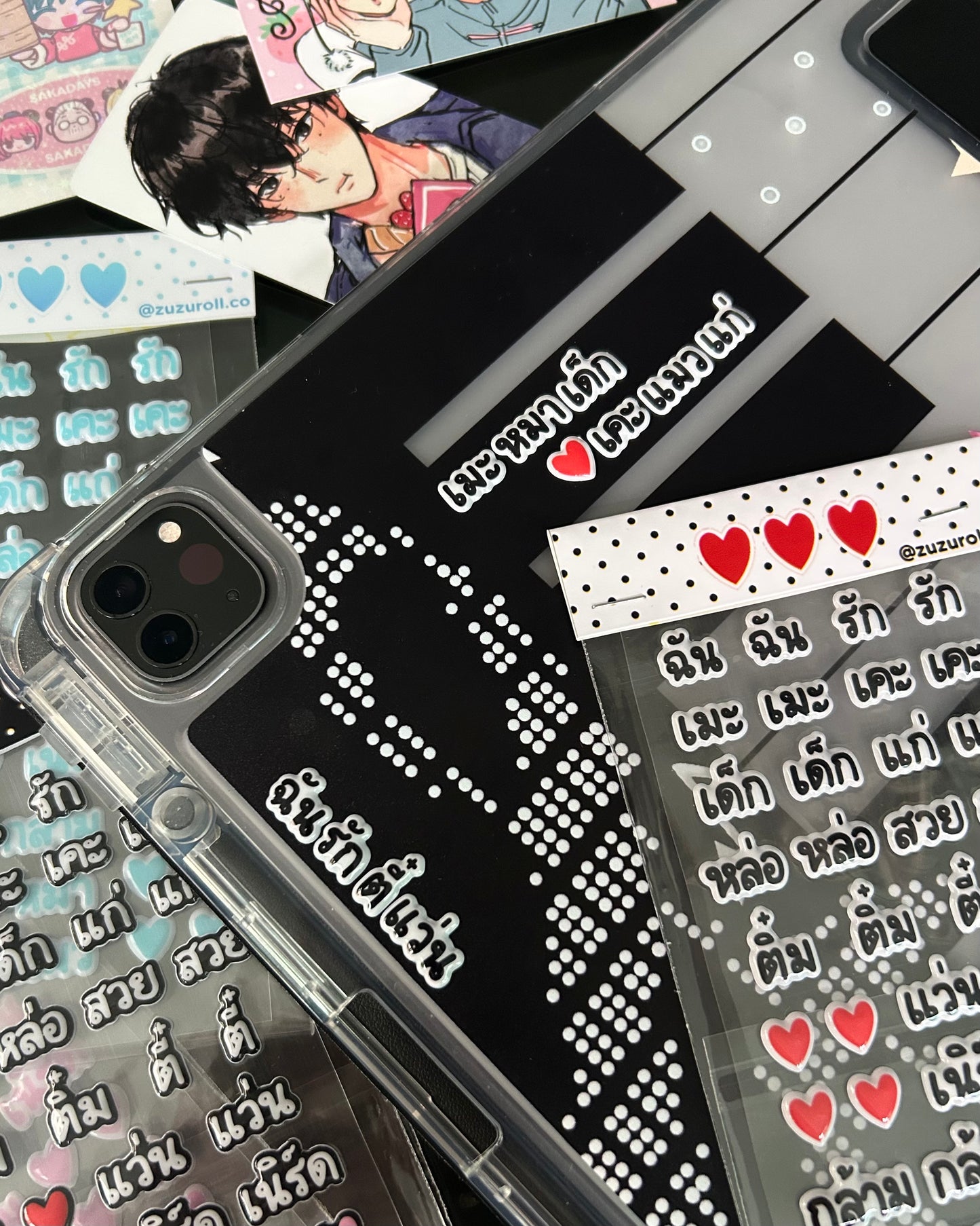 (TH) Seme x Uke Puffy Sticker sheet
