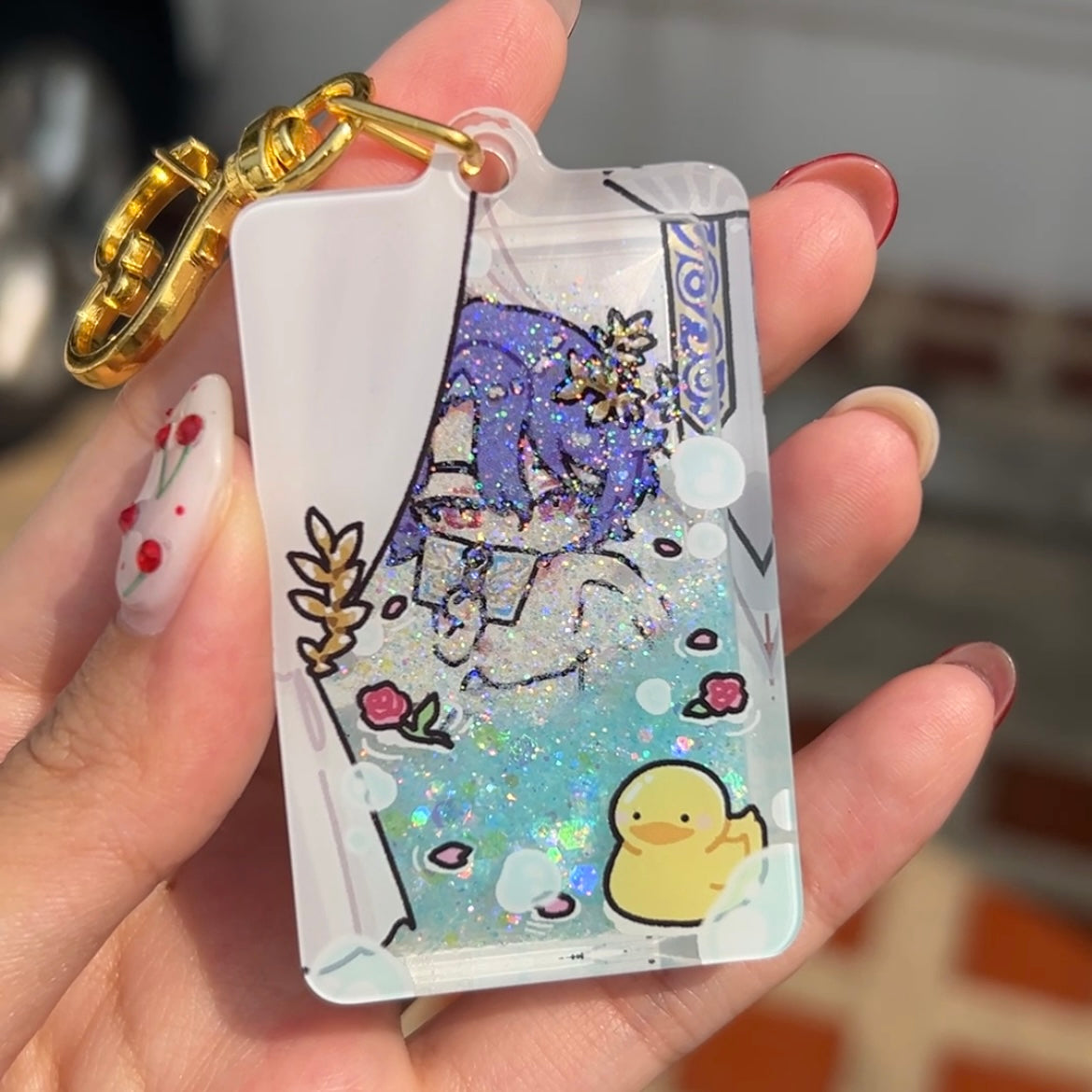 Sleepy babies keychain : Quicksand version