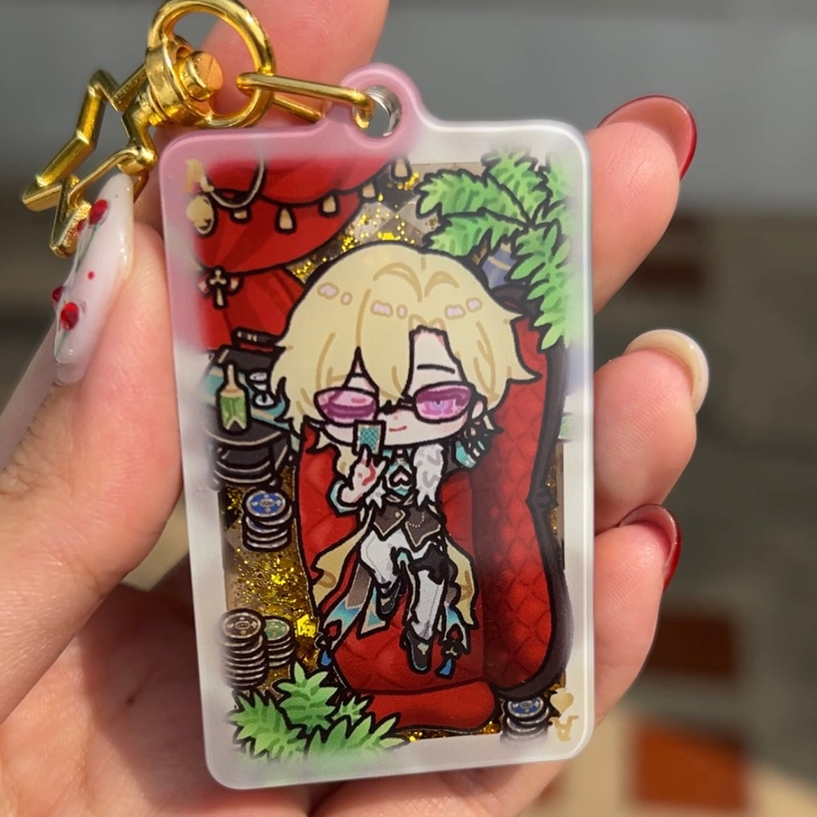 Sleepy babies keychain : Quicksand version