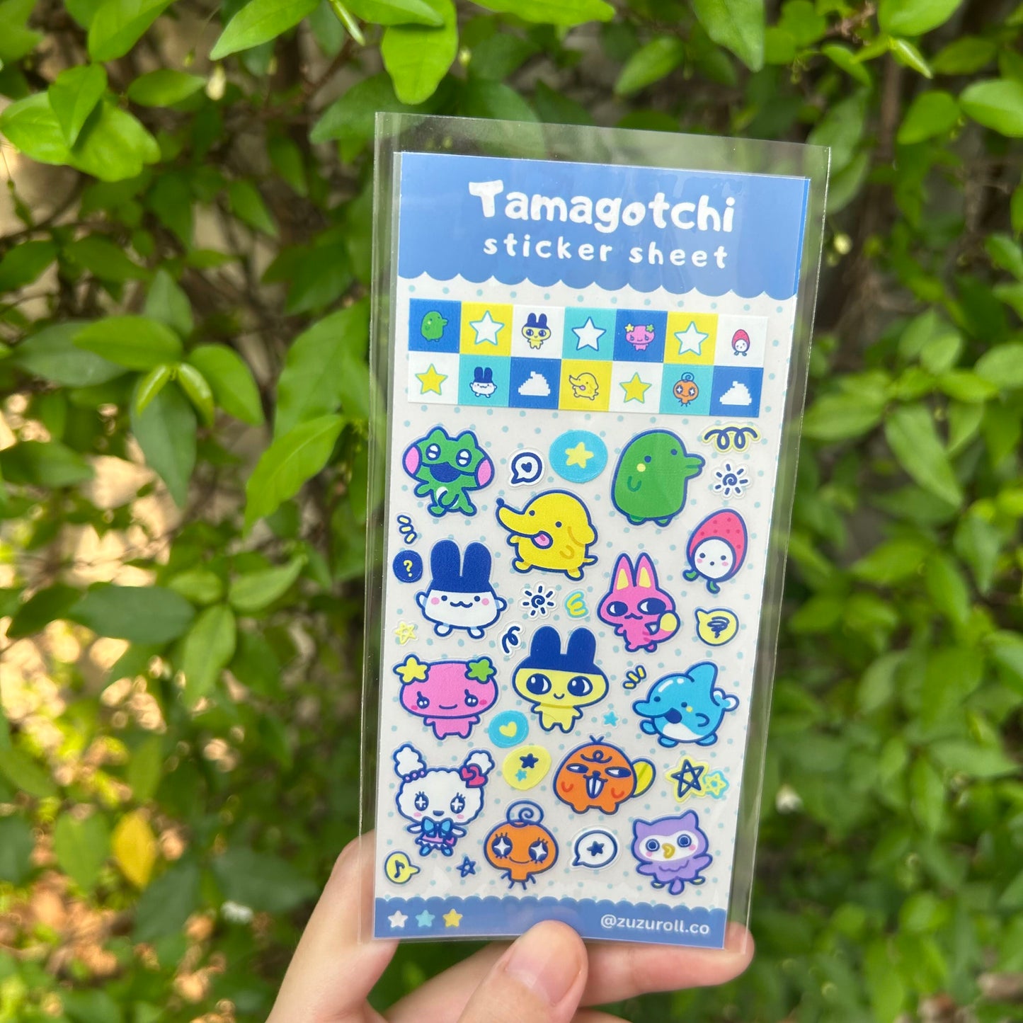 Tamagotchi sticker sheet