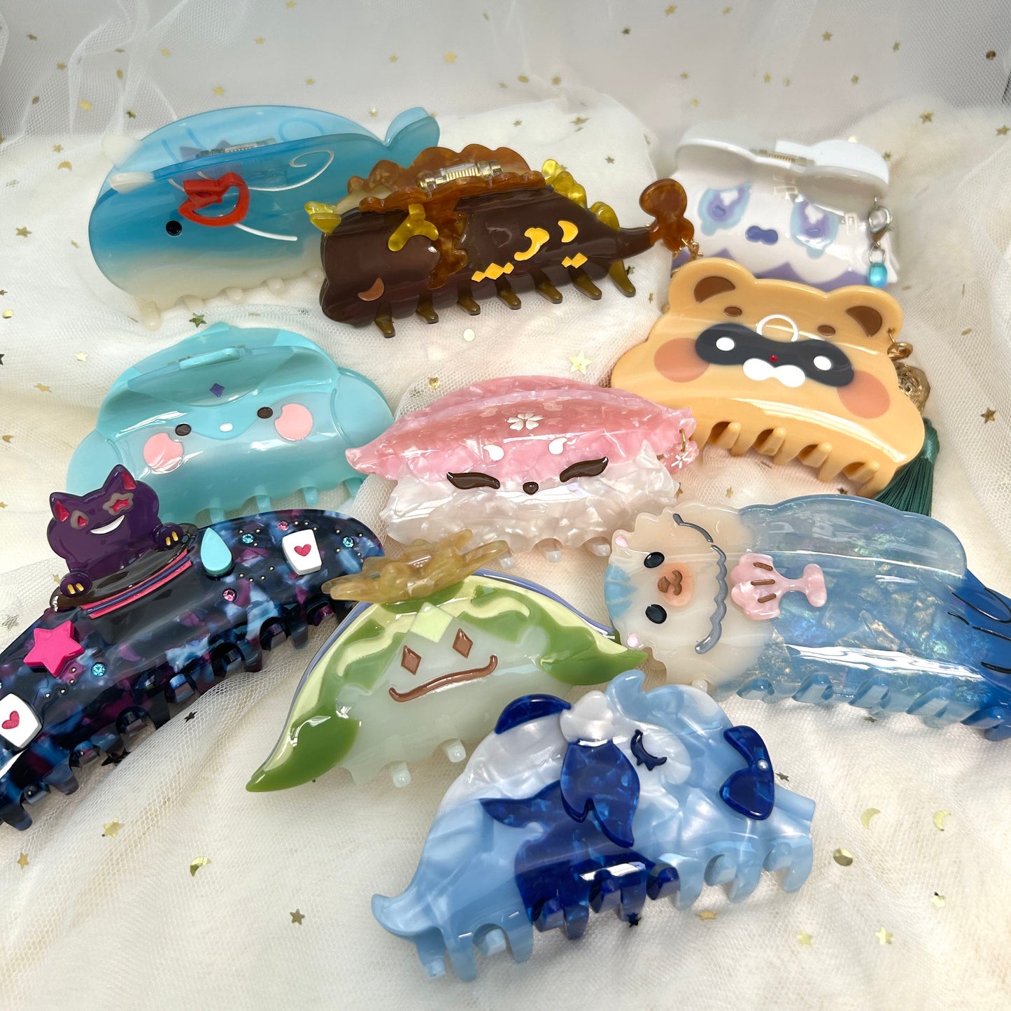 Genshin & Wubbaboo Claw clips VOL.2