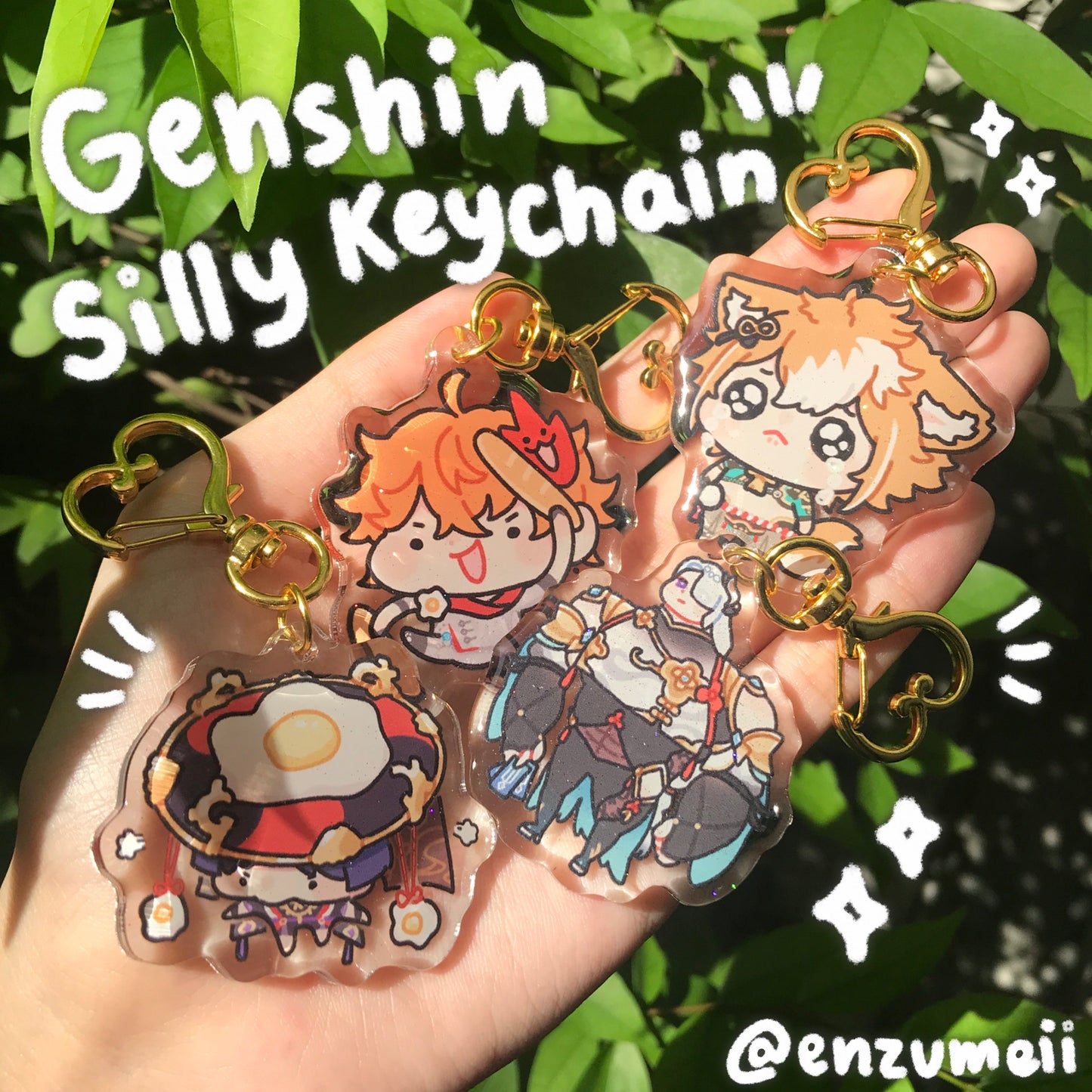 Genshin Silly Acrylic Keychains