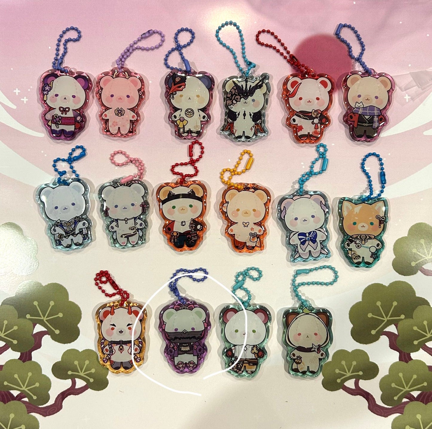 Bears of Teyvat, Genshin Impact Bears Acrylic Charms