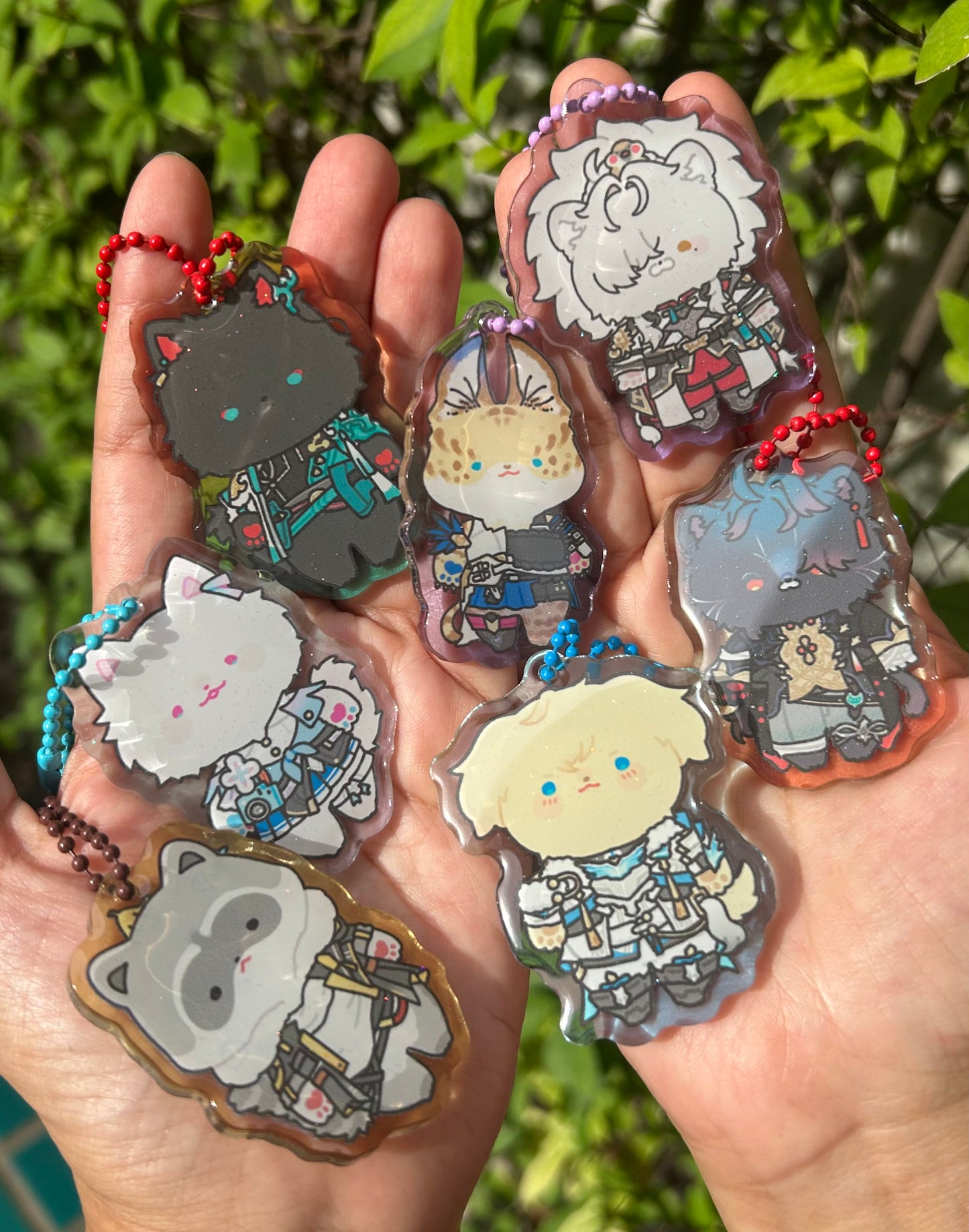 H:SR Fluffy friends keychains