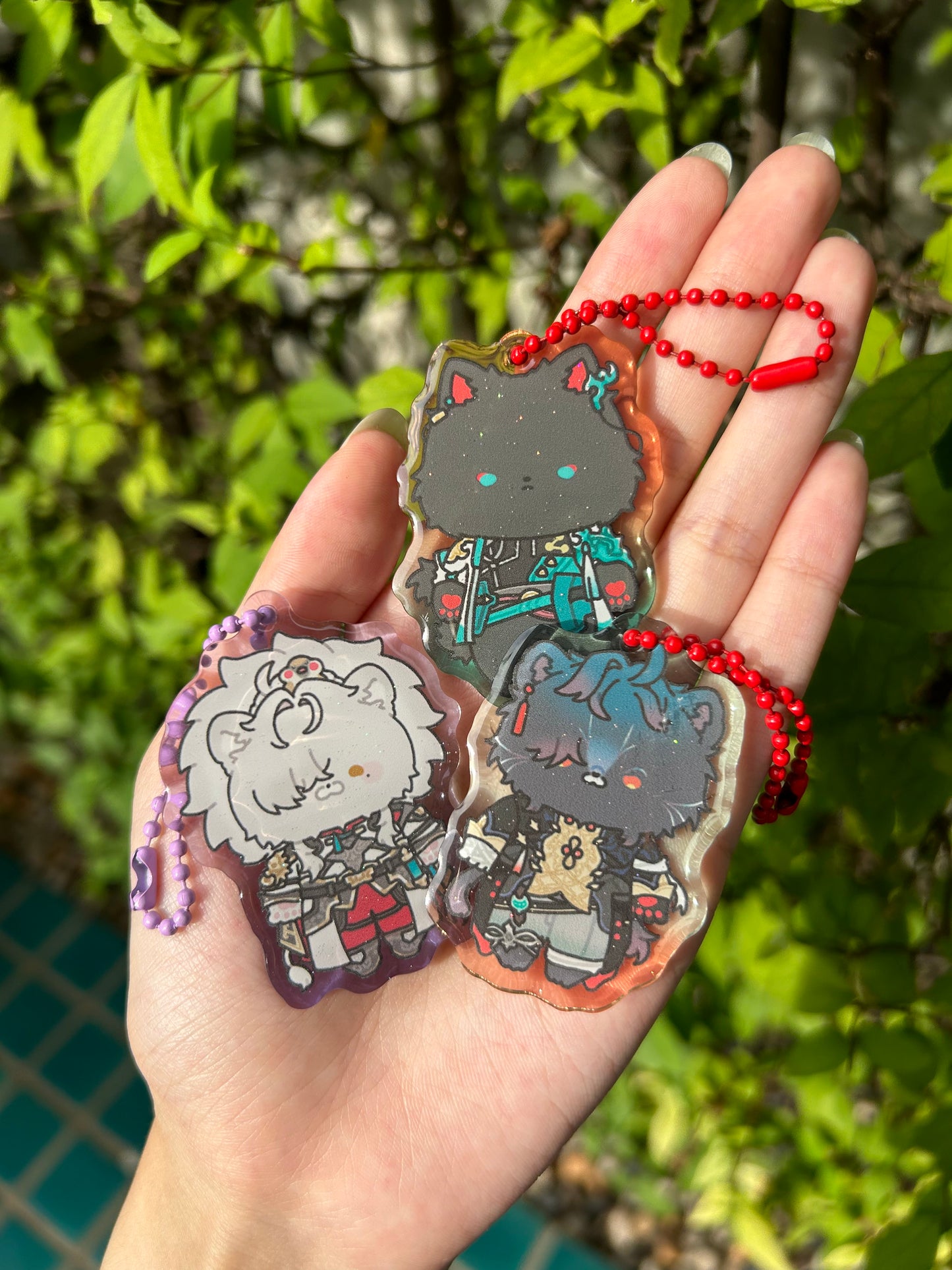 H:SR Fluffy friends keychains