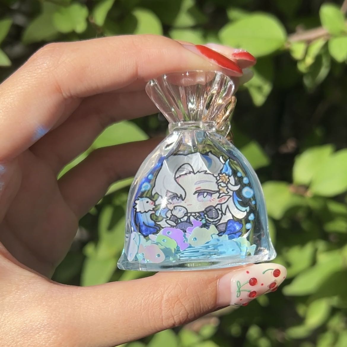 Underwater Series LIQUID BAG Keychain