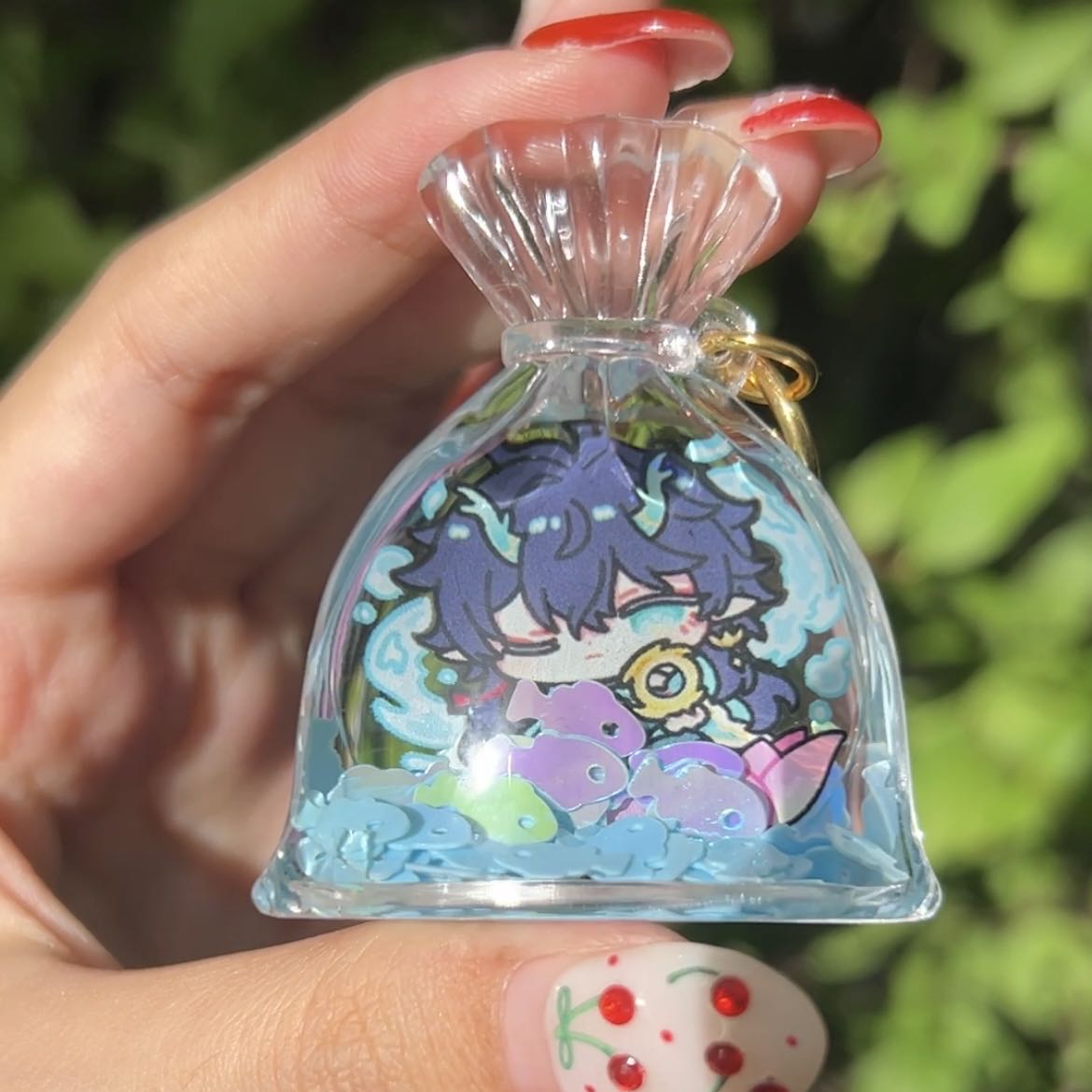 Underwater Series LIQUID BAG Keychain