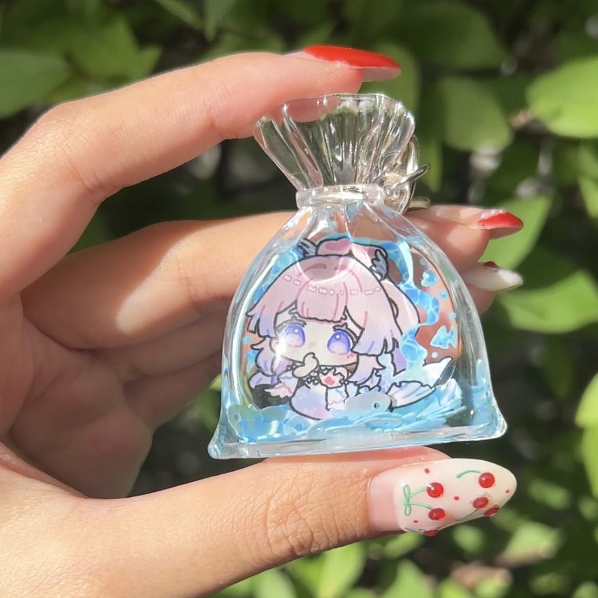 Underwater Series LIQUID BAG Keychain