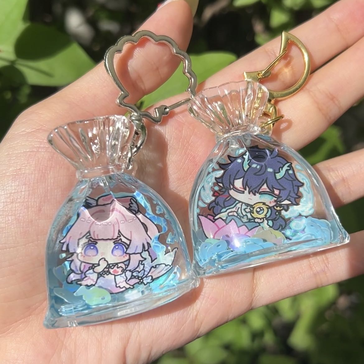 Underwater Series LIQUID BAG Keychain