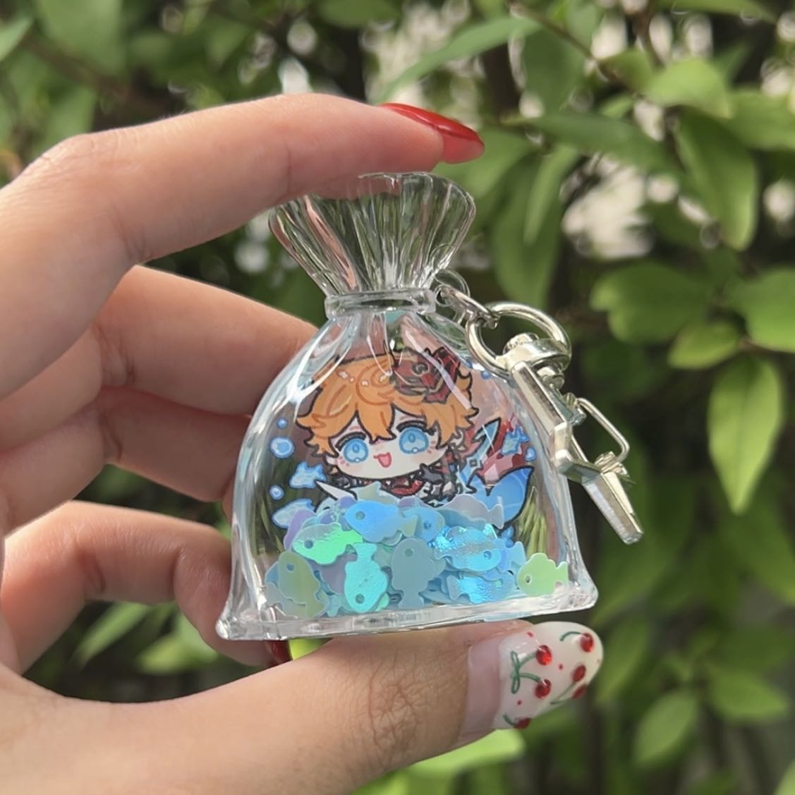 Underwater Series LIQUID BAG Keychain