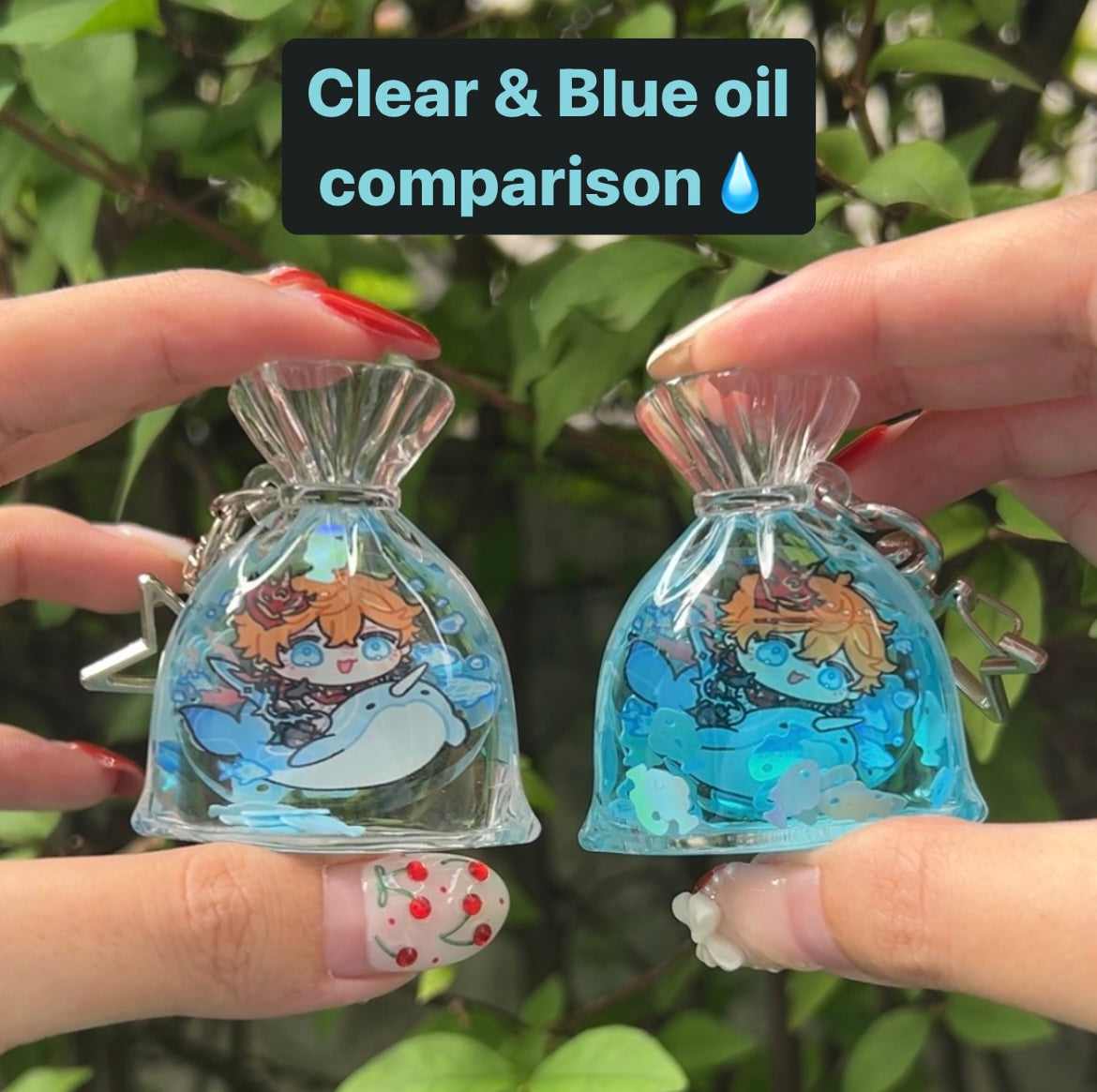 Underwater Series LIQUID BAG Keychain