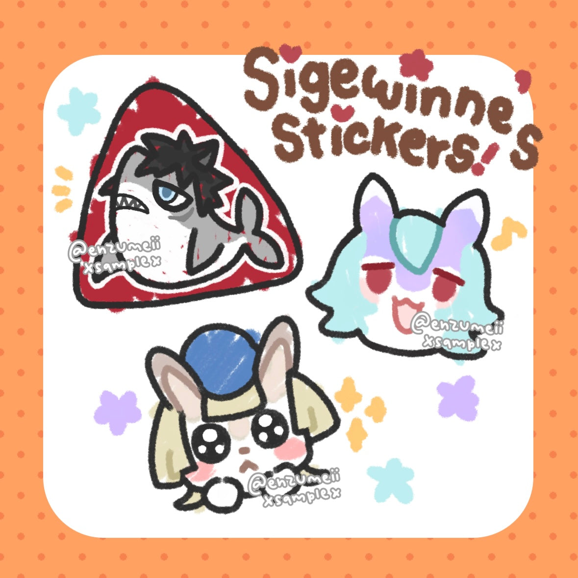 Genshin Impact Sigewinne's stickers