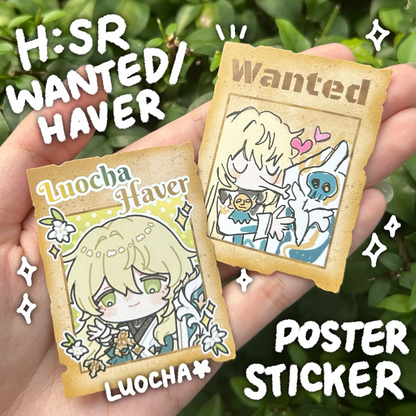 H:SR Wanted / Haver Poster Stickers