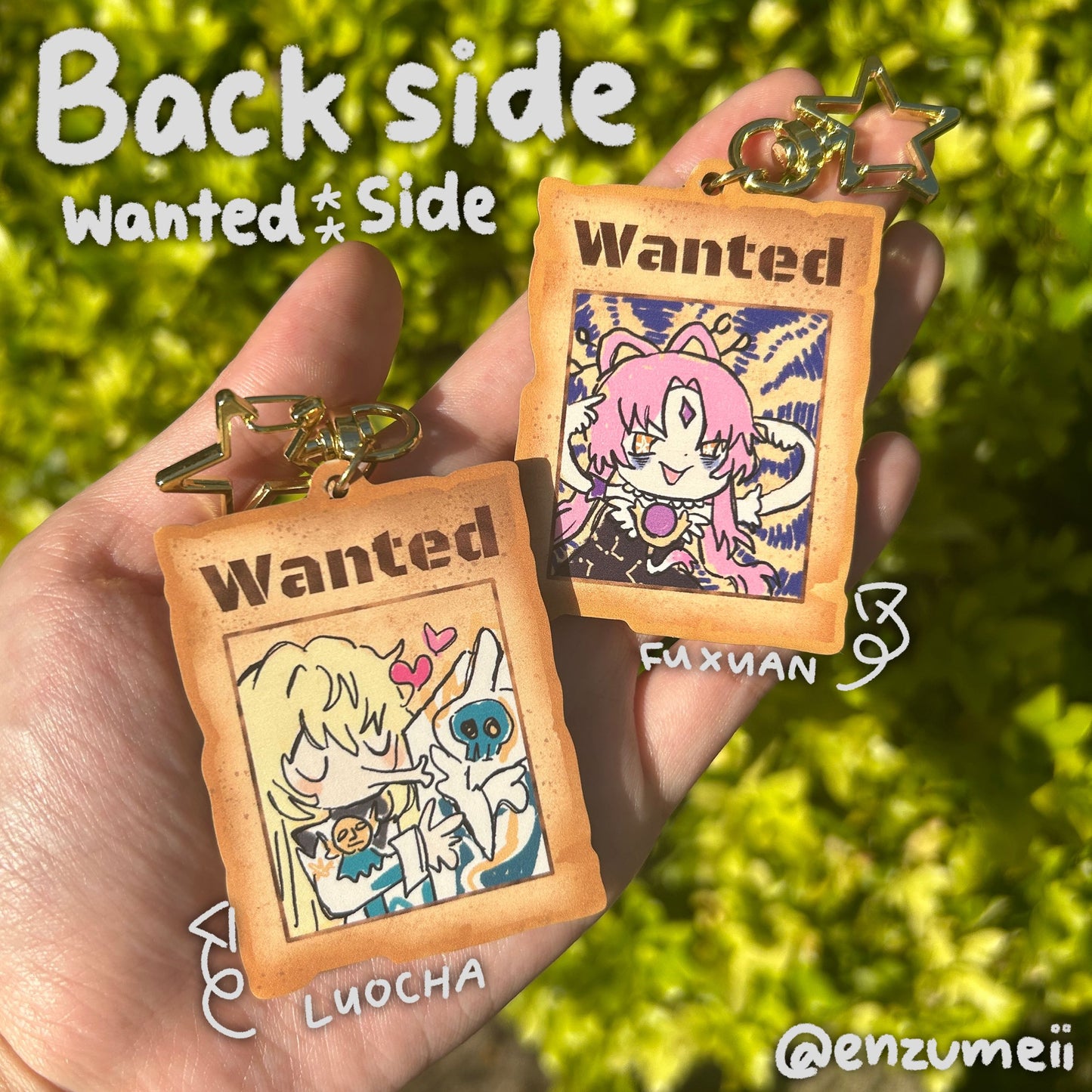 H:SR Wanted Posters Layered Wooden Keychain