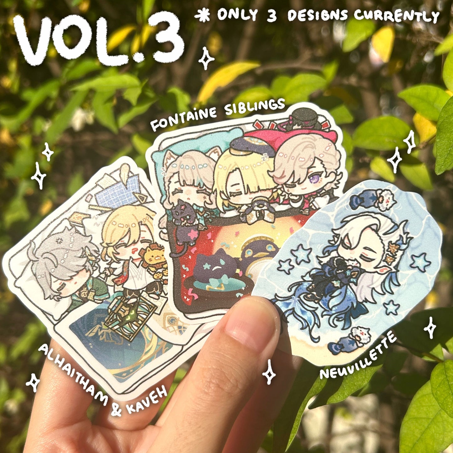 Genshin Sleepy Babies VOL.3 Stickers