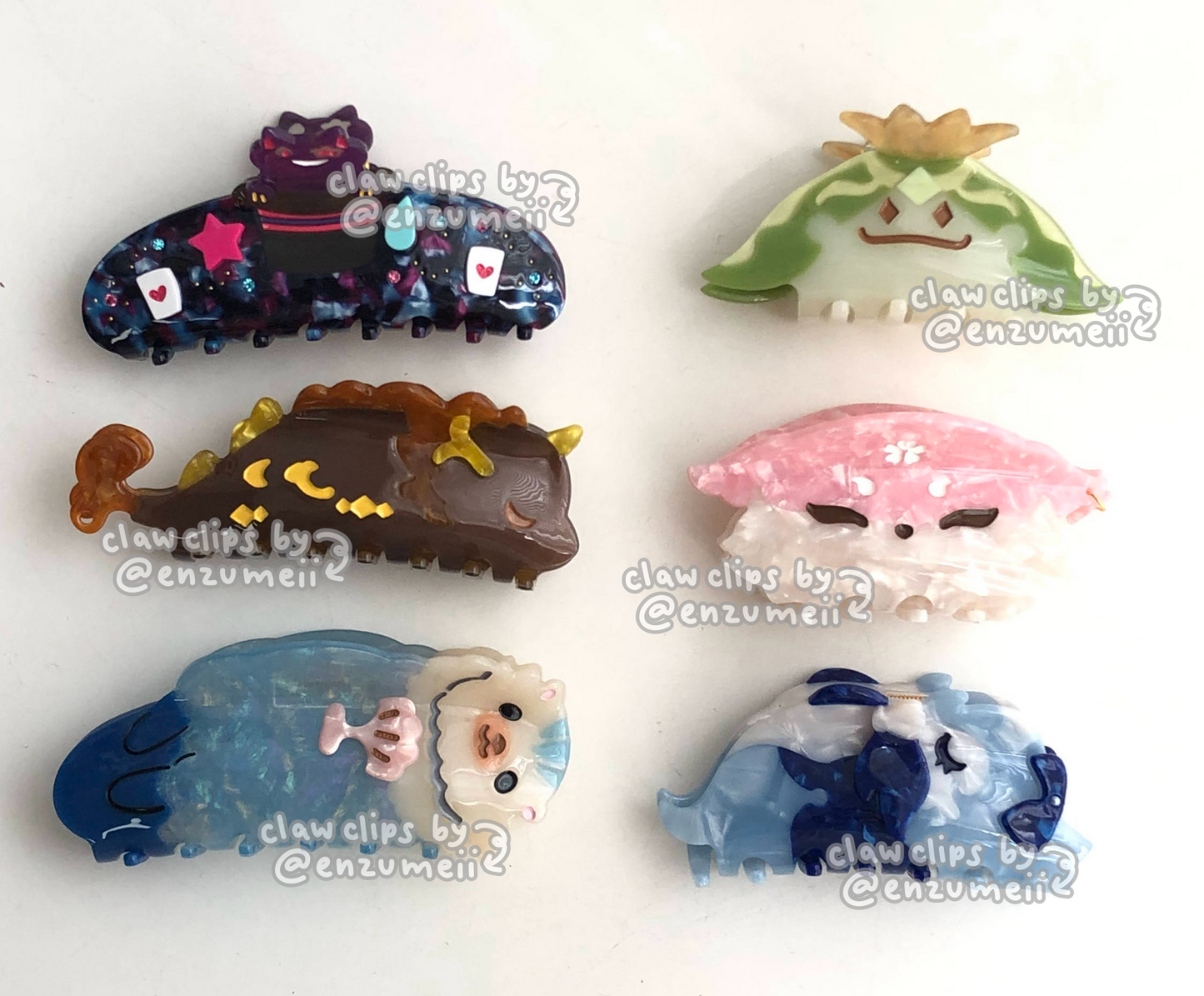 Genshin & Wubbaboo Claw clips VOL.2