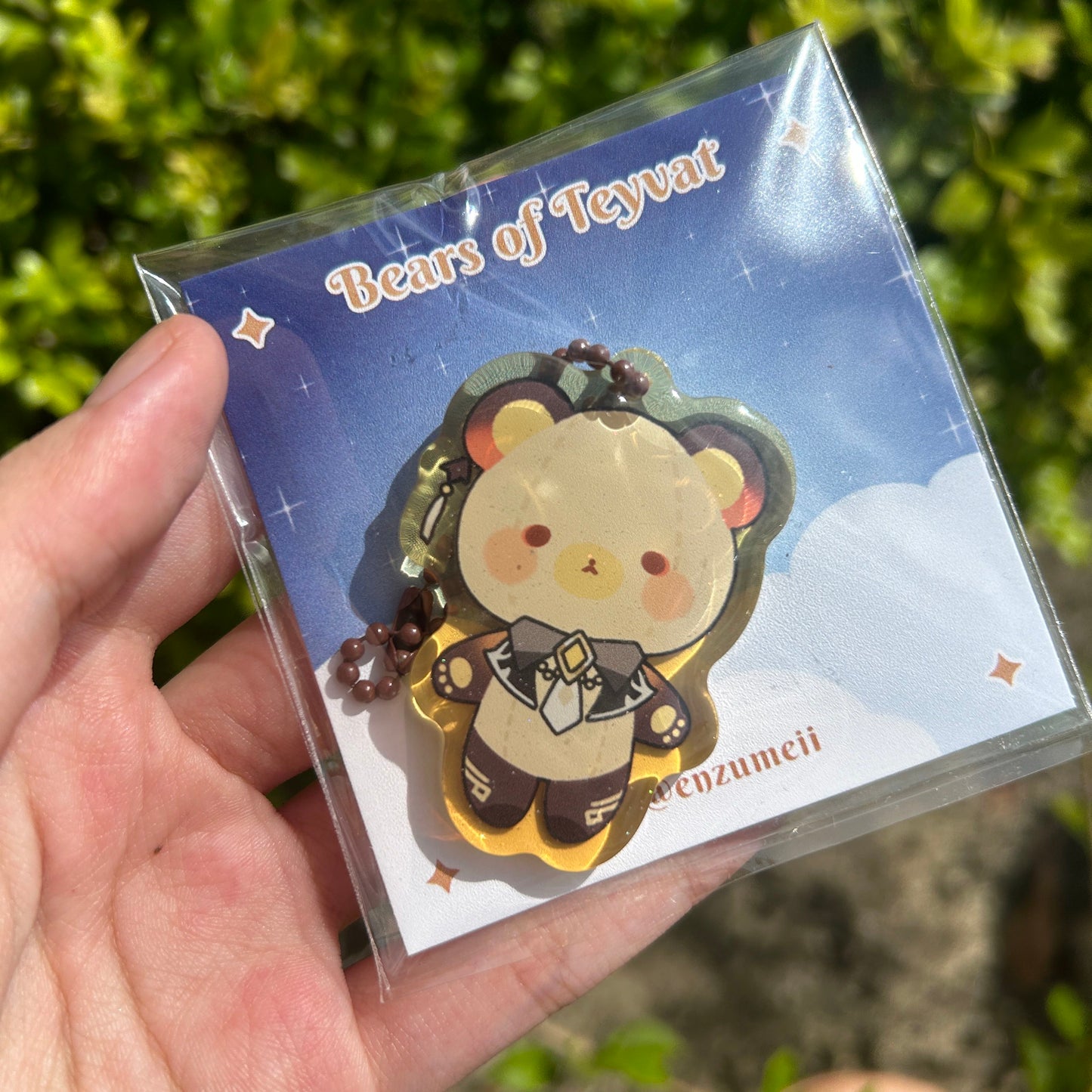 Bears of Teyvat, Genshin Impact Bears Epoxy Acrylic Charms