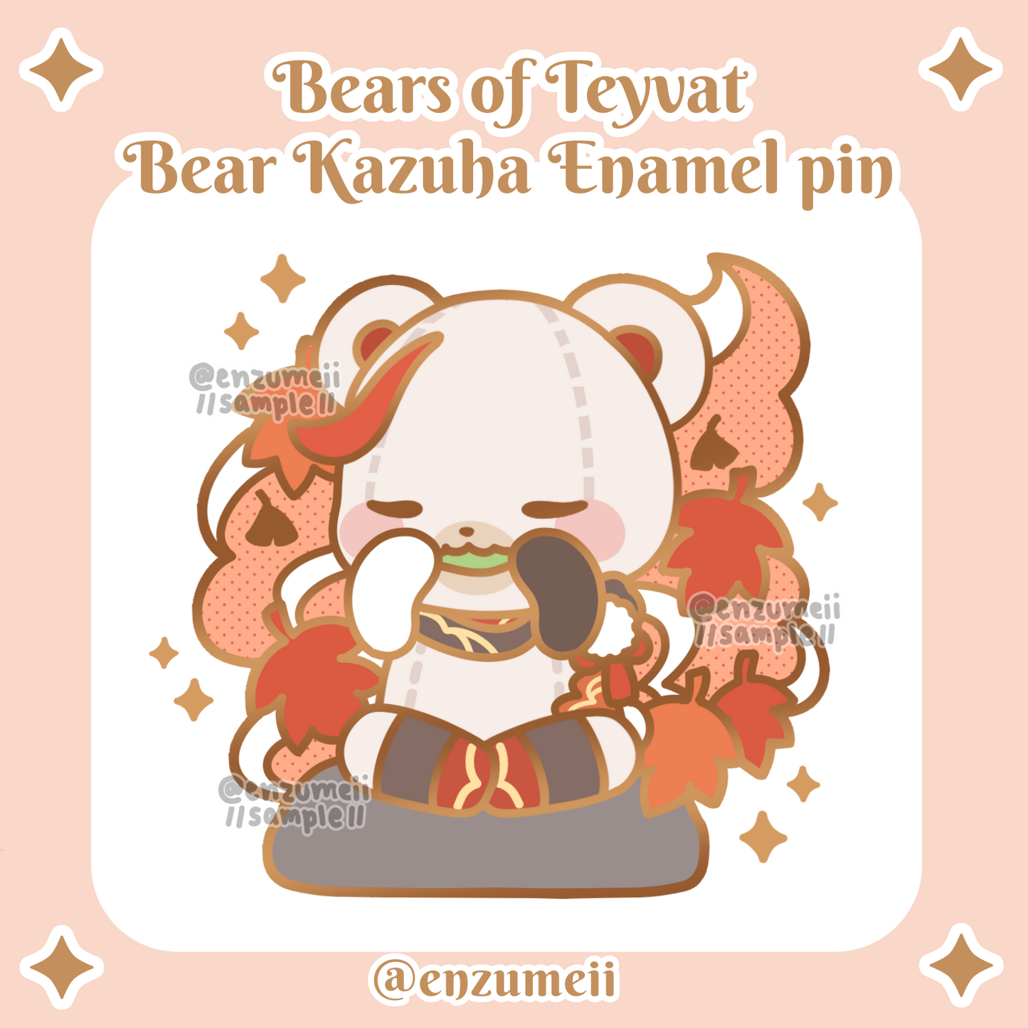 Bears of Teyvat Enamel Pin