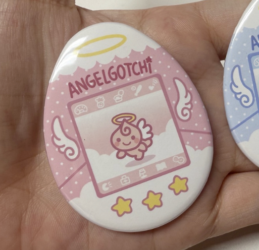 Tamagotchi badge