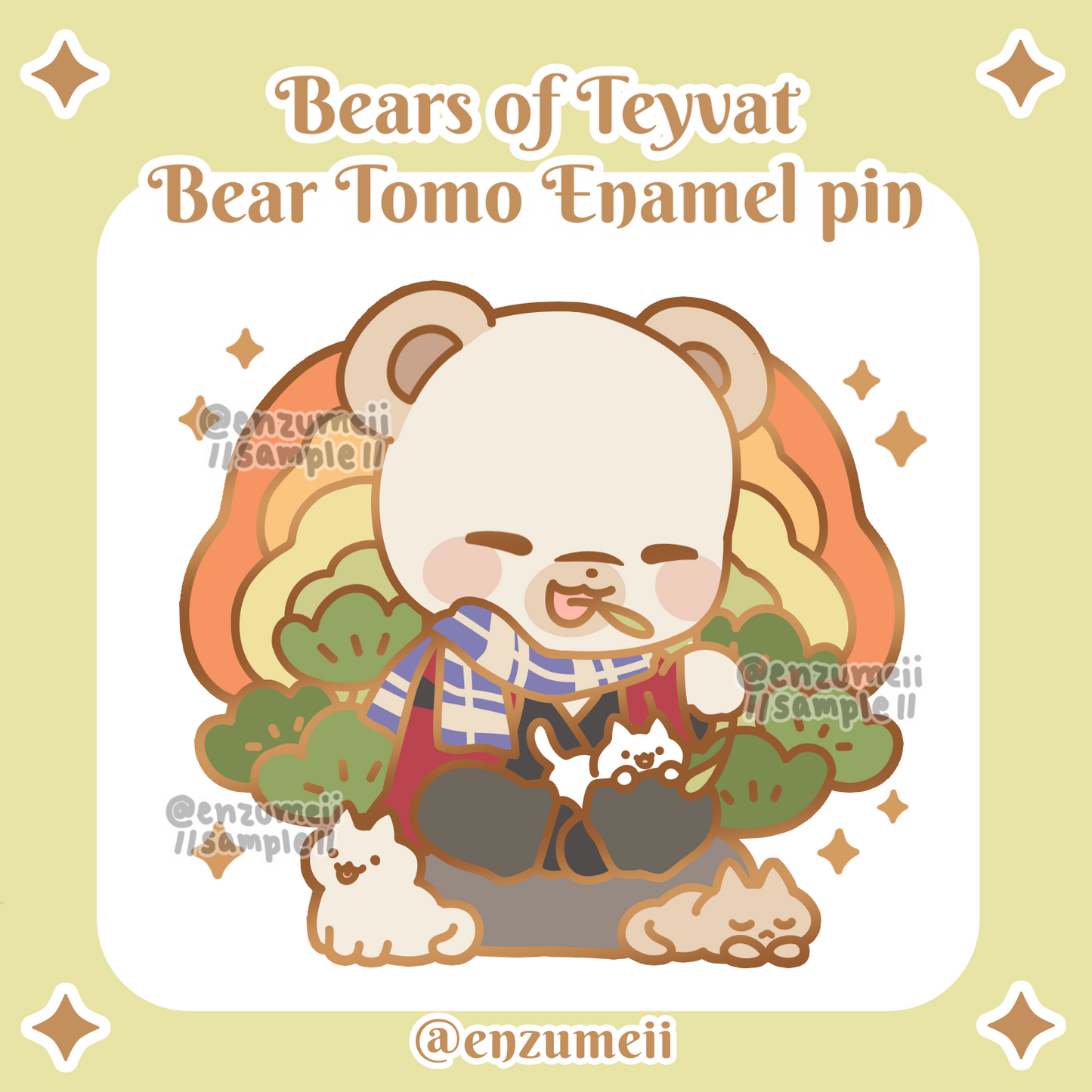 Bears of Teyvat Enamel Pin