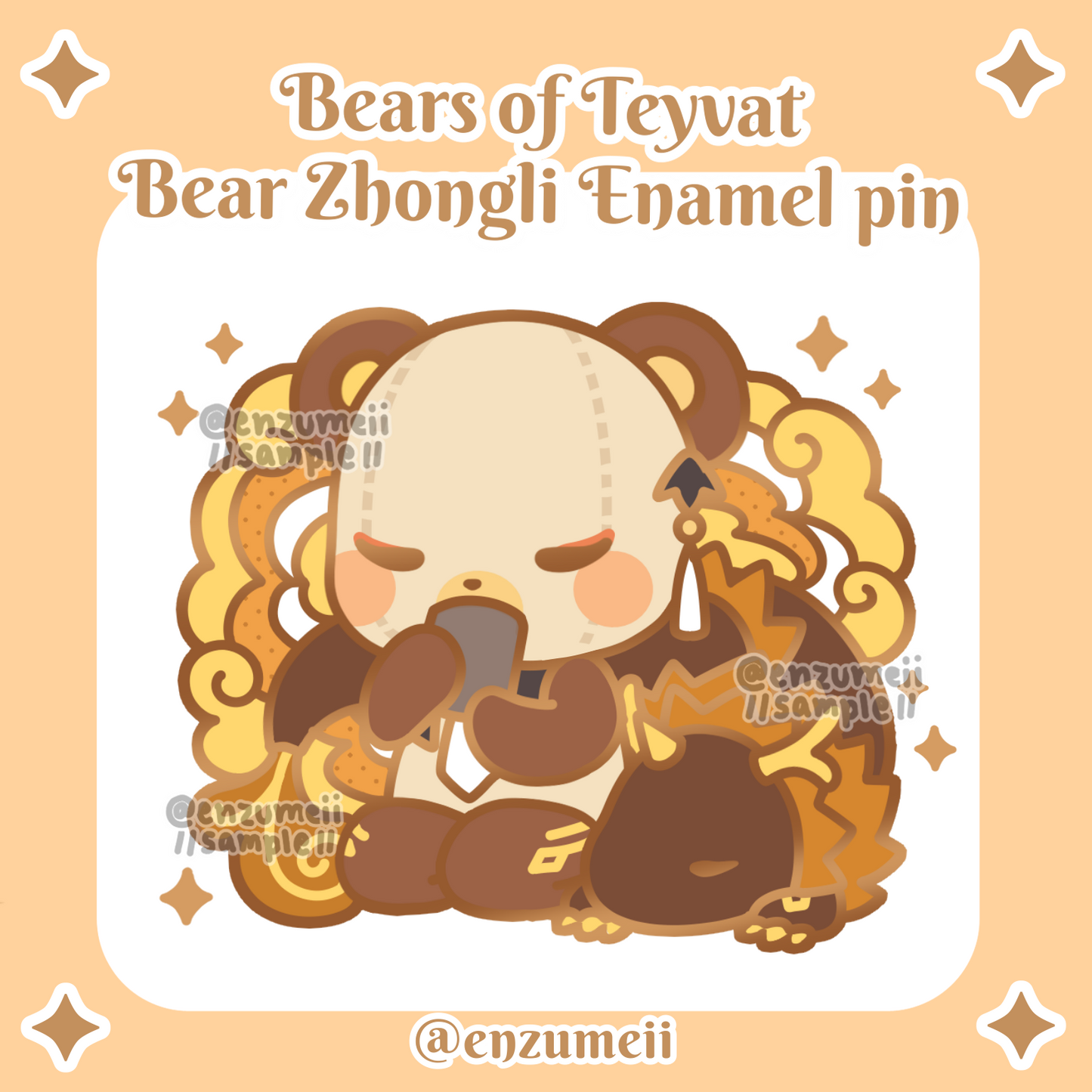 Bears of Teyvat Enamel Pin