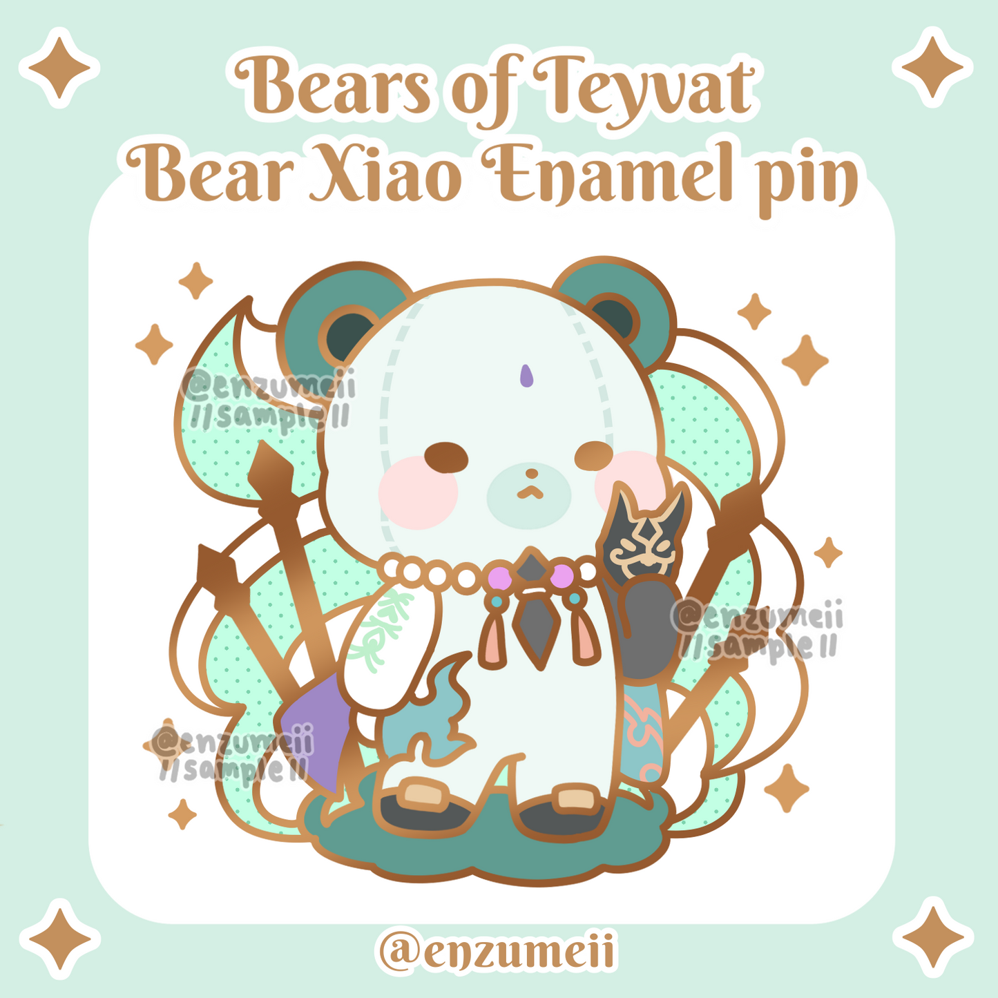 Bears of Teyvat Enamel Pin