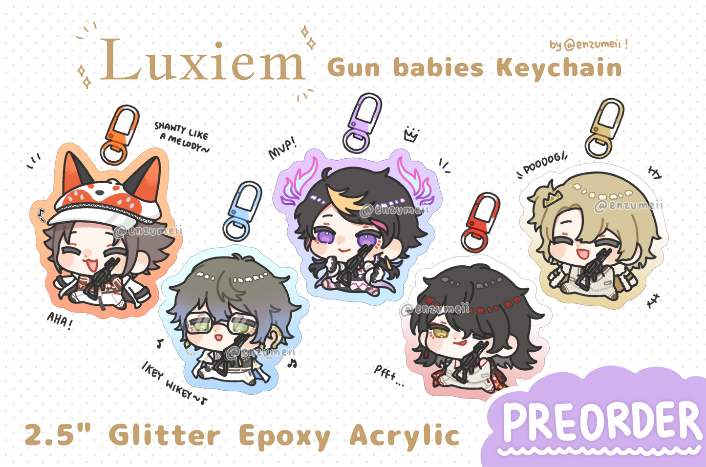 LUXIEM Acrylic Charms
