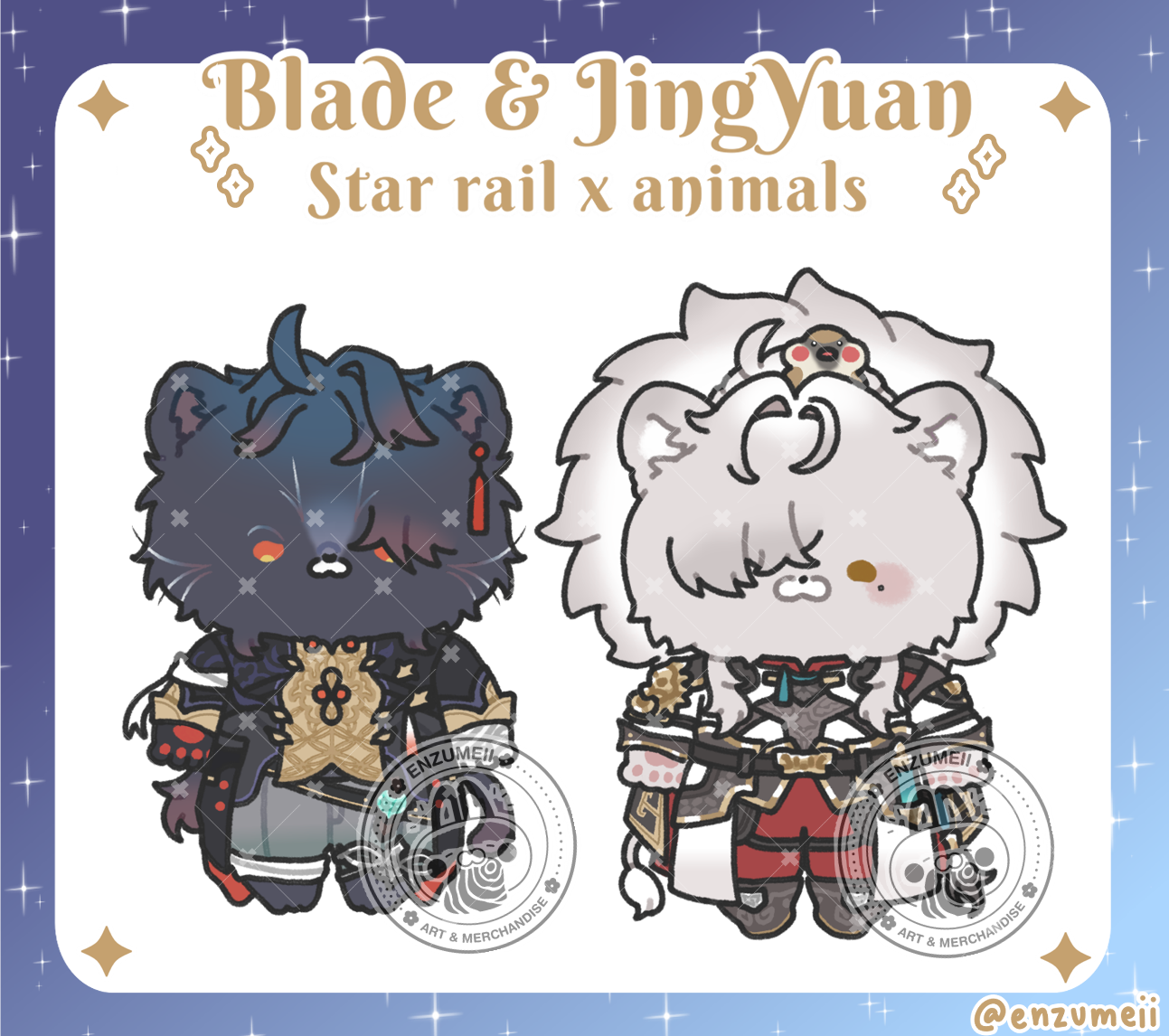 H:SR Fluffy friends keychains