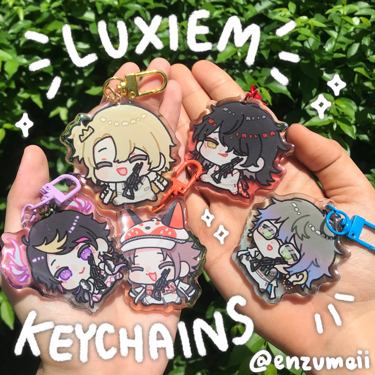 LUXIEM Glitter Epoxy Acrylic Charms