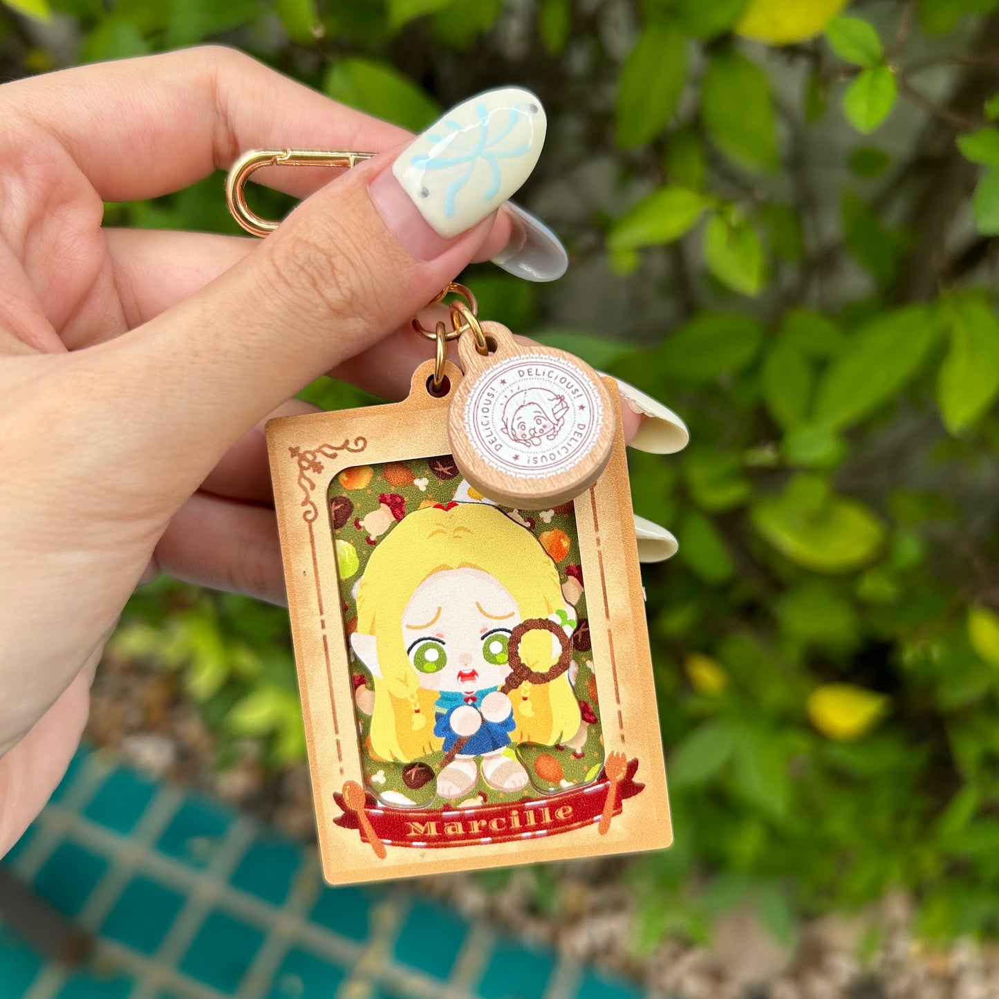 Dungeon meshi🍖 Wooden layer keychain