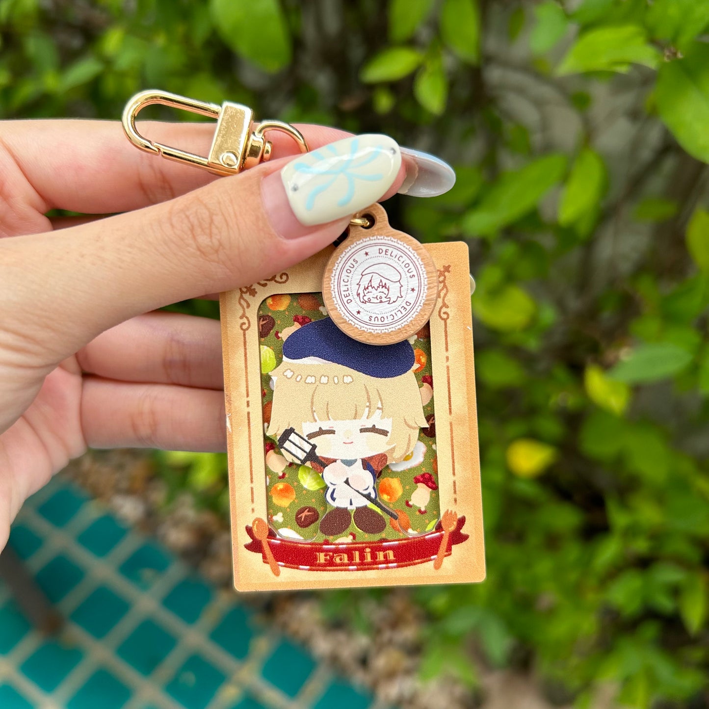 Dungeon meshi🍖 Wooden layer keychain