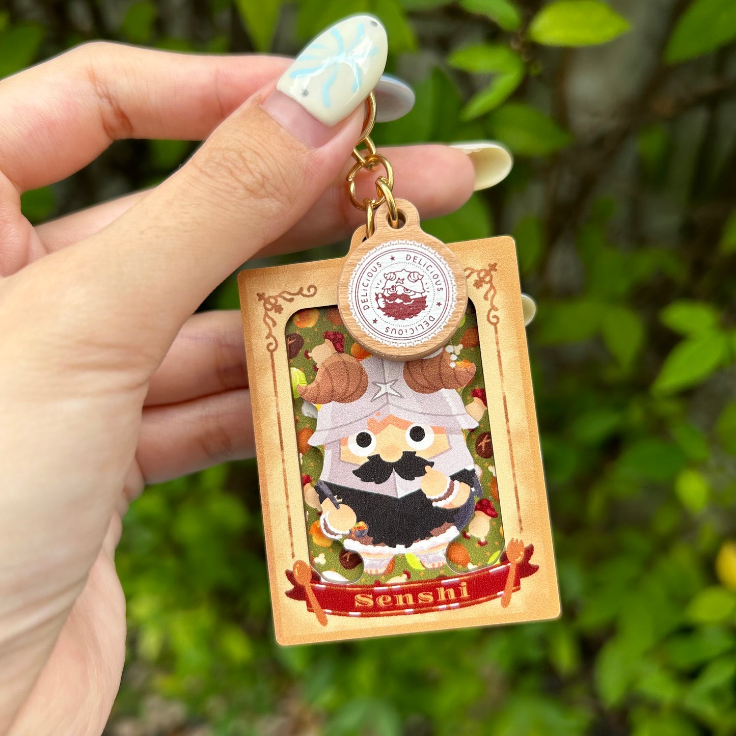 Dungeon meshi🍖 Wooden layer keychain