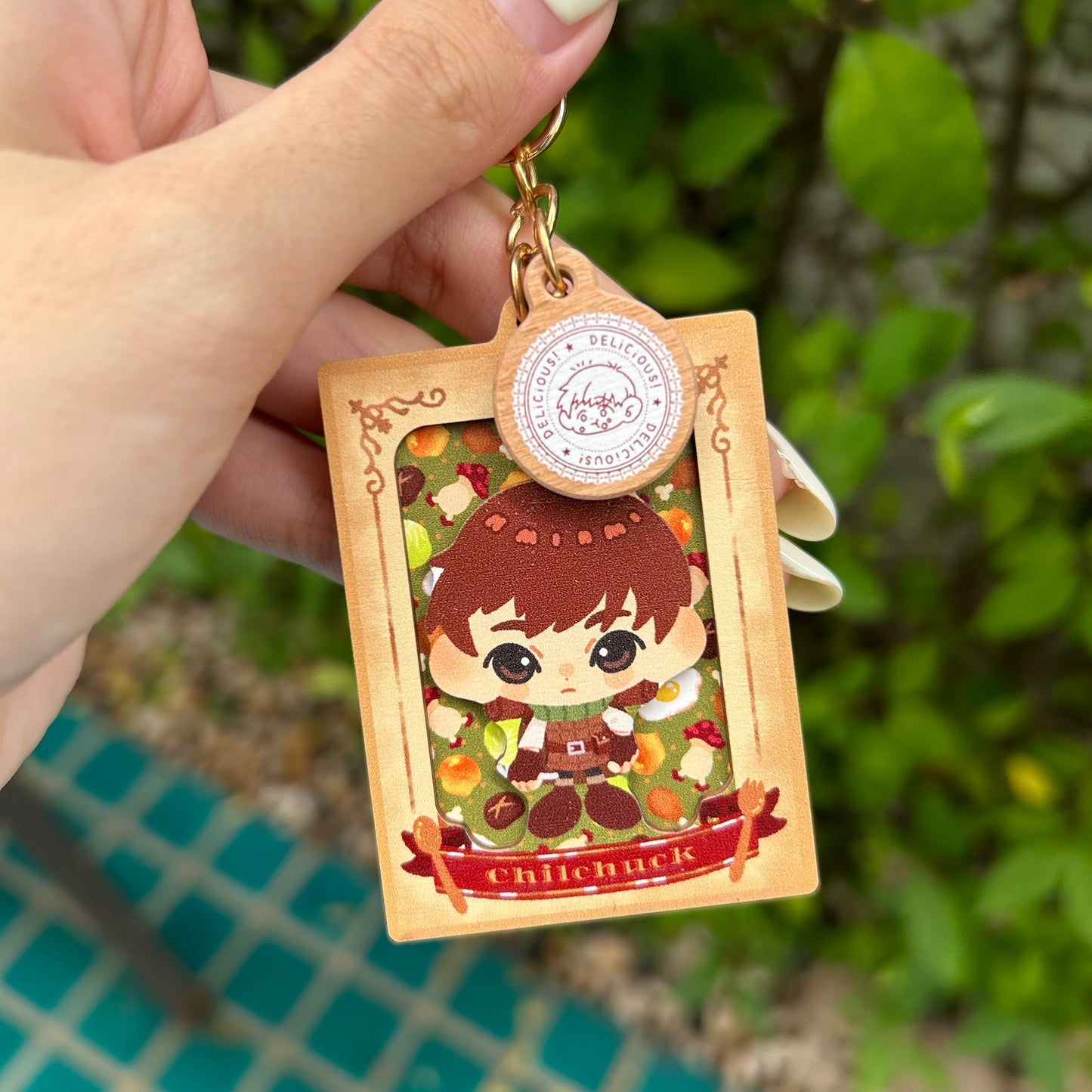 Dungeon meshi🍖 Wooden layer keychain