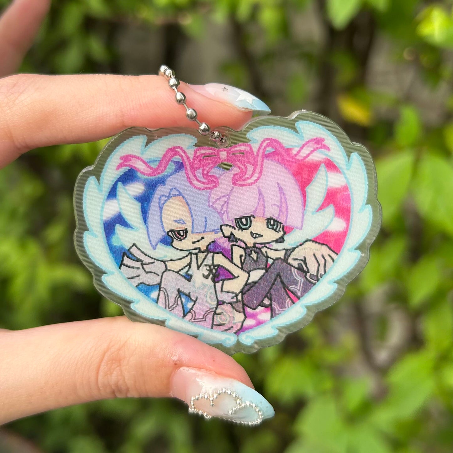 PTAS Lenticular heart keychain