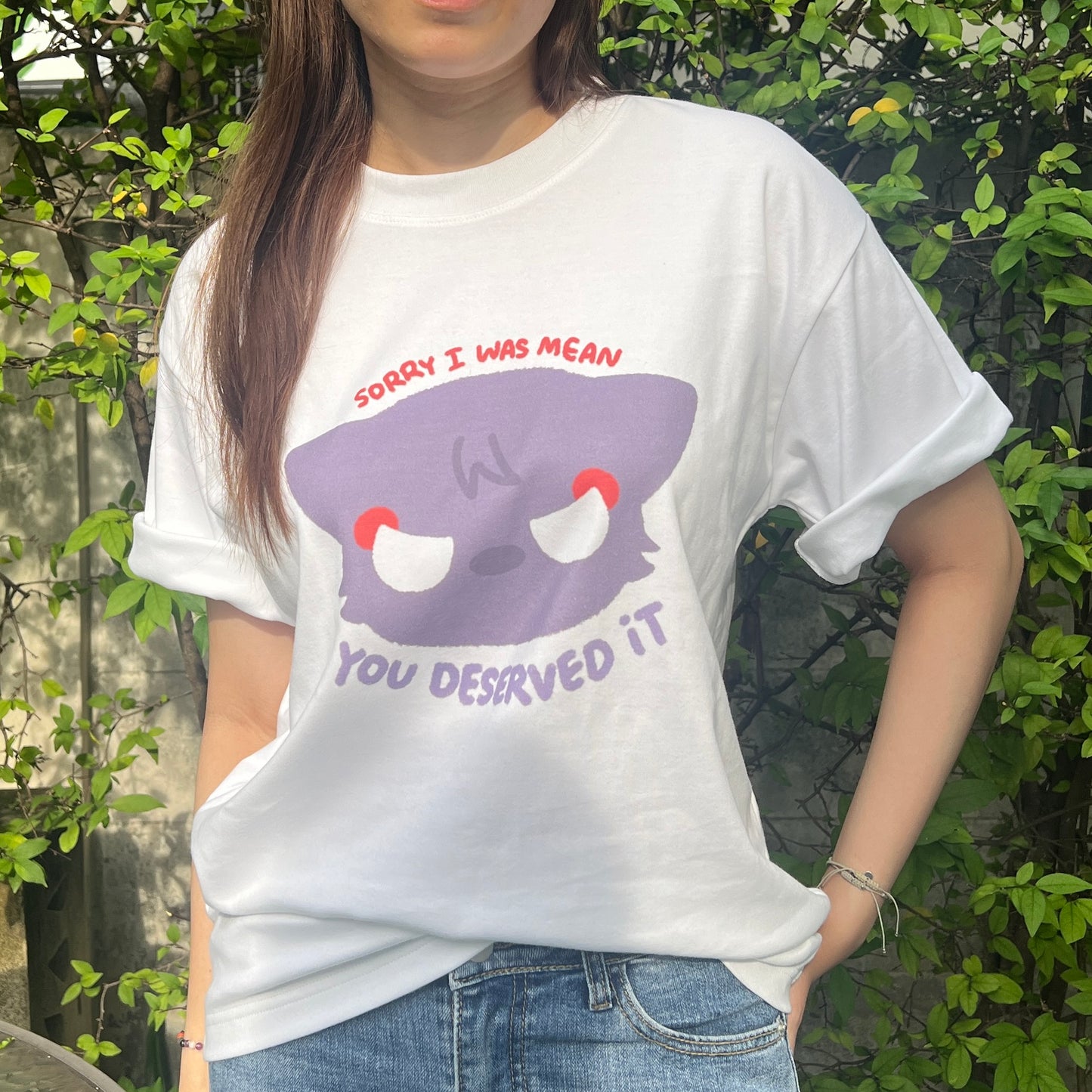 [PREORDER] Scarameow "Sorry I was mean you deserved it" Baby tee & Regular tee