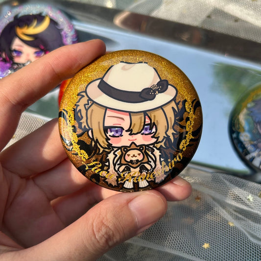 [LUXIEM] Double flash glitter badge