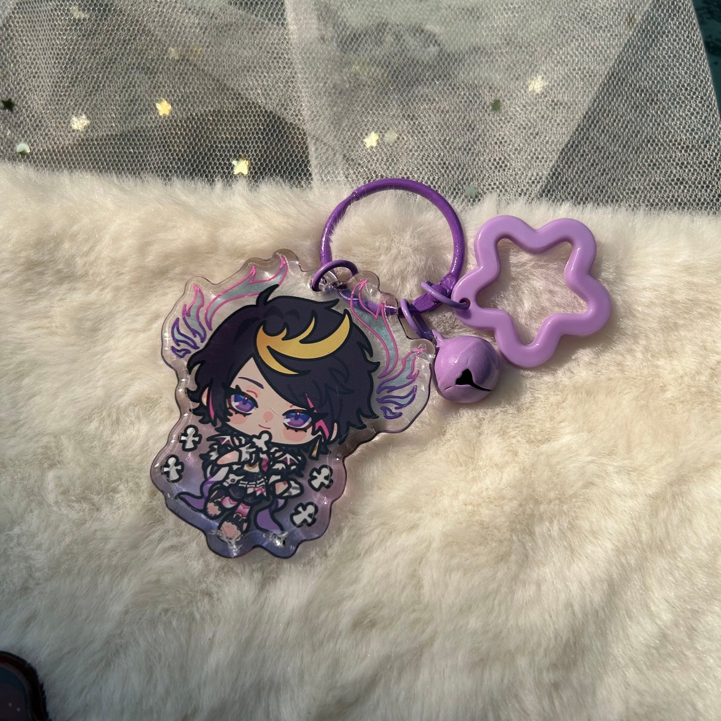 [LUXIEM] Character 6cm Rounded Charms+circle bell and star clasp