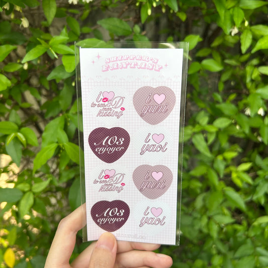 [OC] Shipper's dream sticker sheet