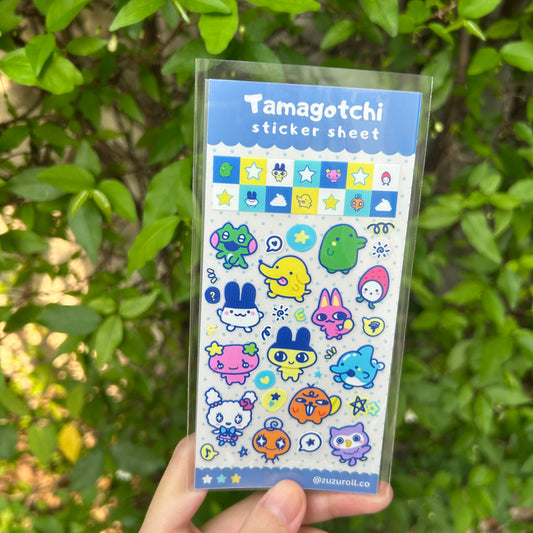 Tamagotchi sticker sheet
