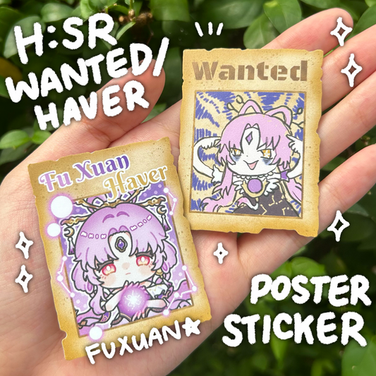 H:SR Wanted / Haver Poster Stickers