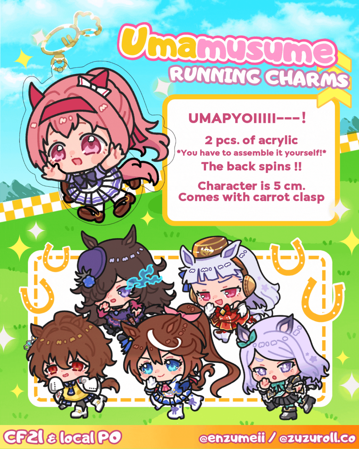 [PREORDER] Umamusume Running!! charms