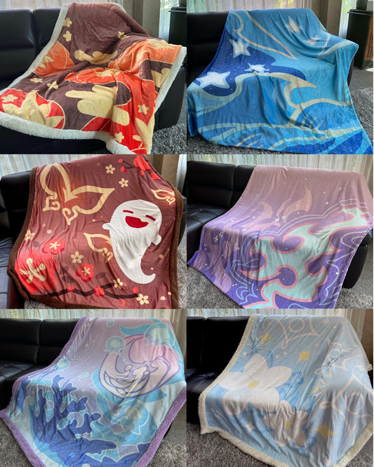 [INSTOCK] Genshin Impact Character Blanket