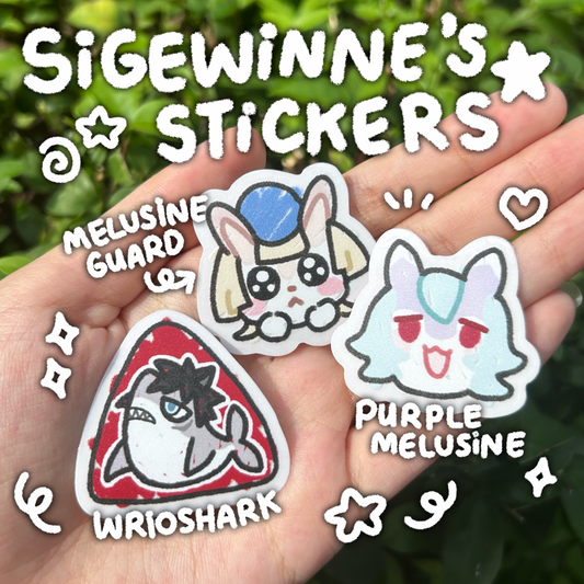 Genshin Impact Sigewinne's stickers