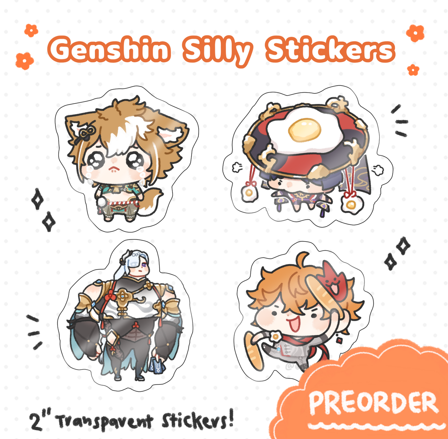 Genshin Silly Stickers